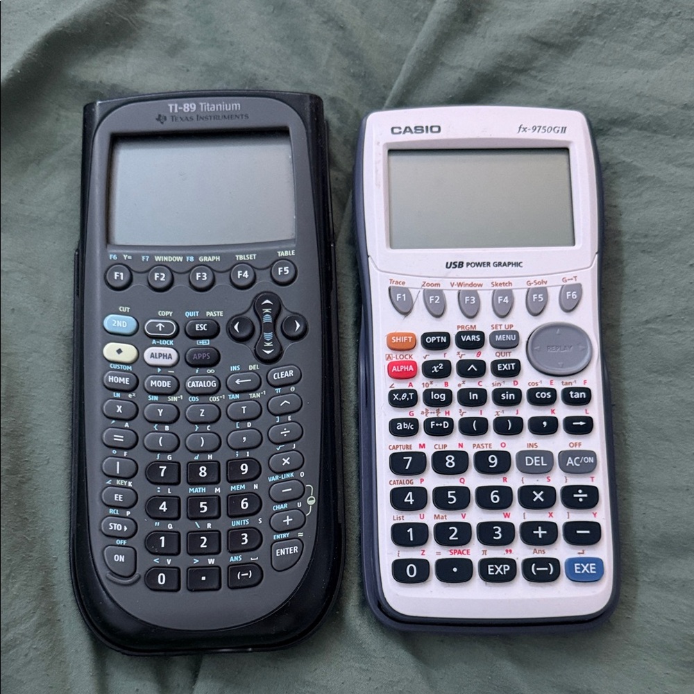 Texas Instruments and Casio Graphing Calculators